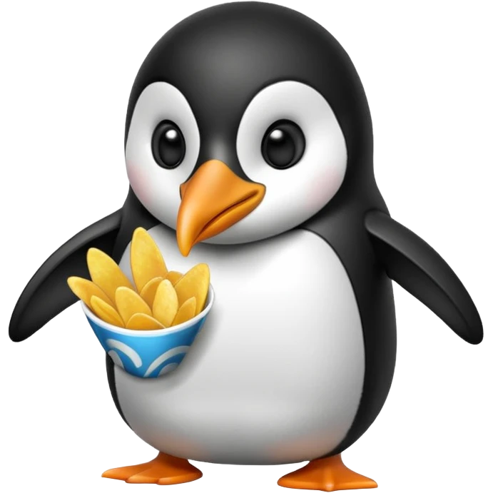 Cips yiyen penguen emoji