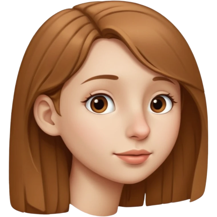 Girl with big Nose, side view emoji