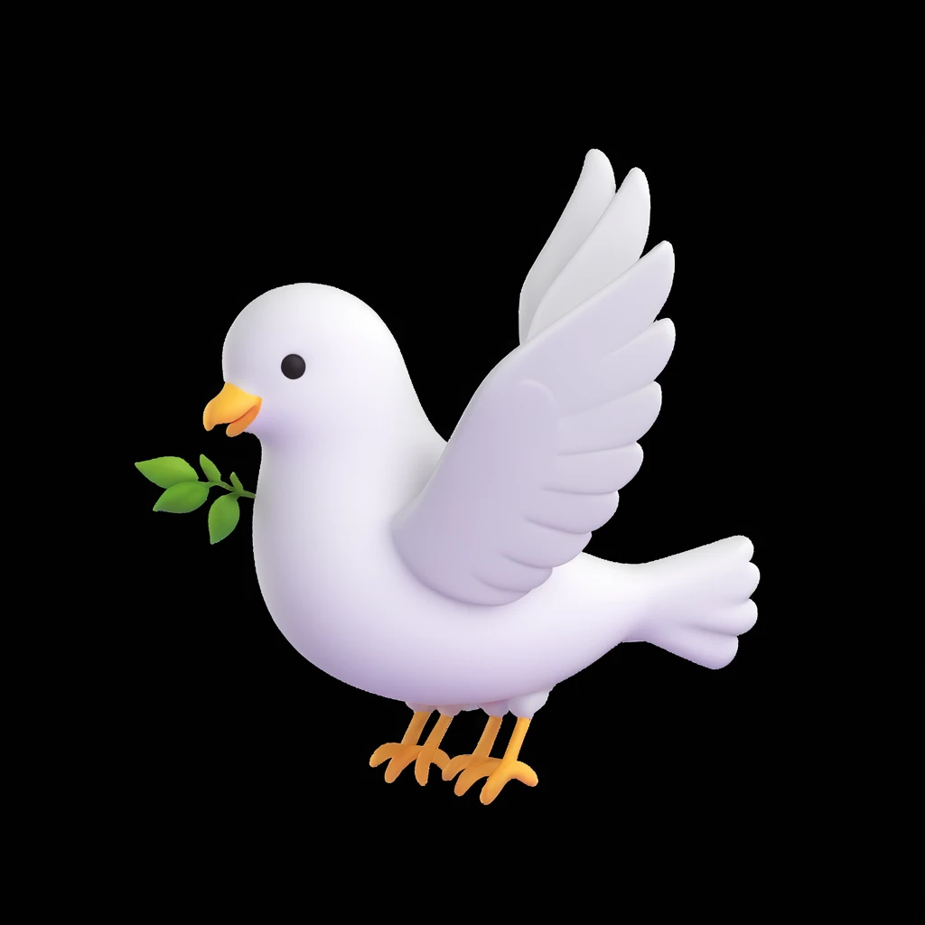 dove emoji, aesthetic, smooth emoji
