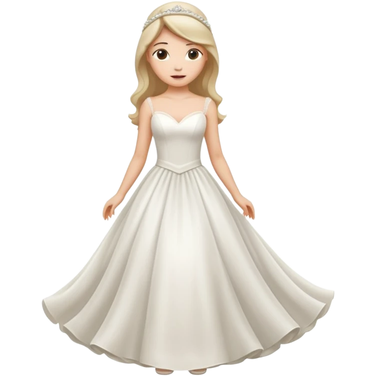 A beautiful women wearing weeding wear dress emoji