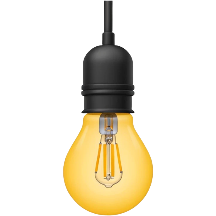 Hanging Light Cable yellow emoji