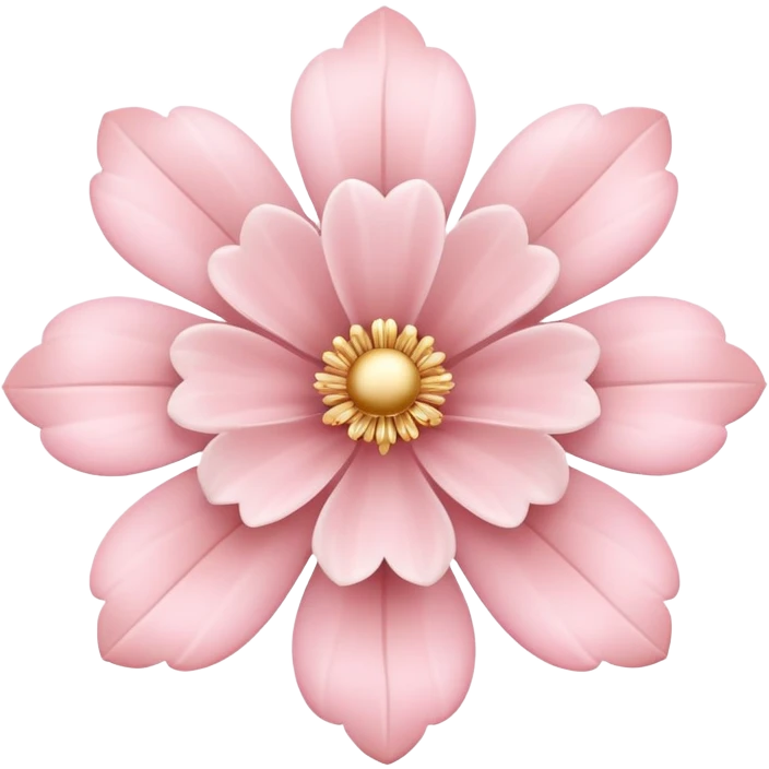 rococo flower in pastel colors emoji