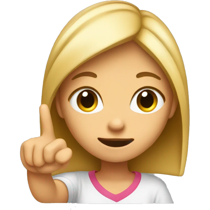 Create me an emojie with a girl sticking her tongue out to the side and making an L with her hands emoji