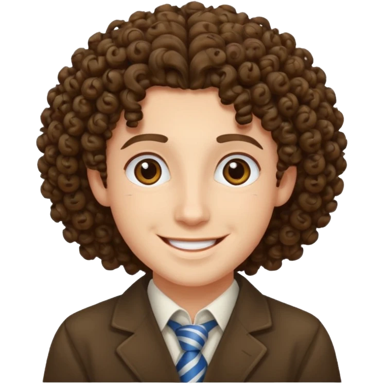 Jewish person with curls emoji