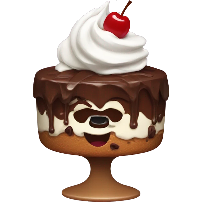 Brownie sundae  emoji