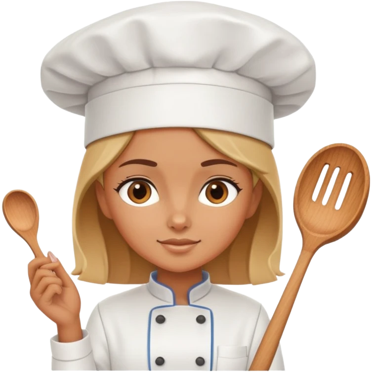 girl cooking herself emoji
