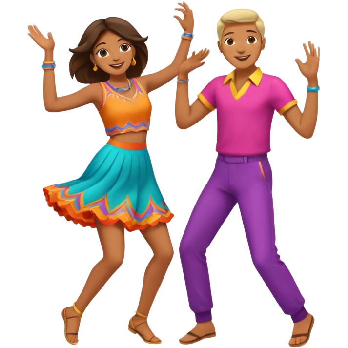 Dancing two people  emoji