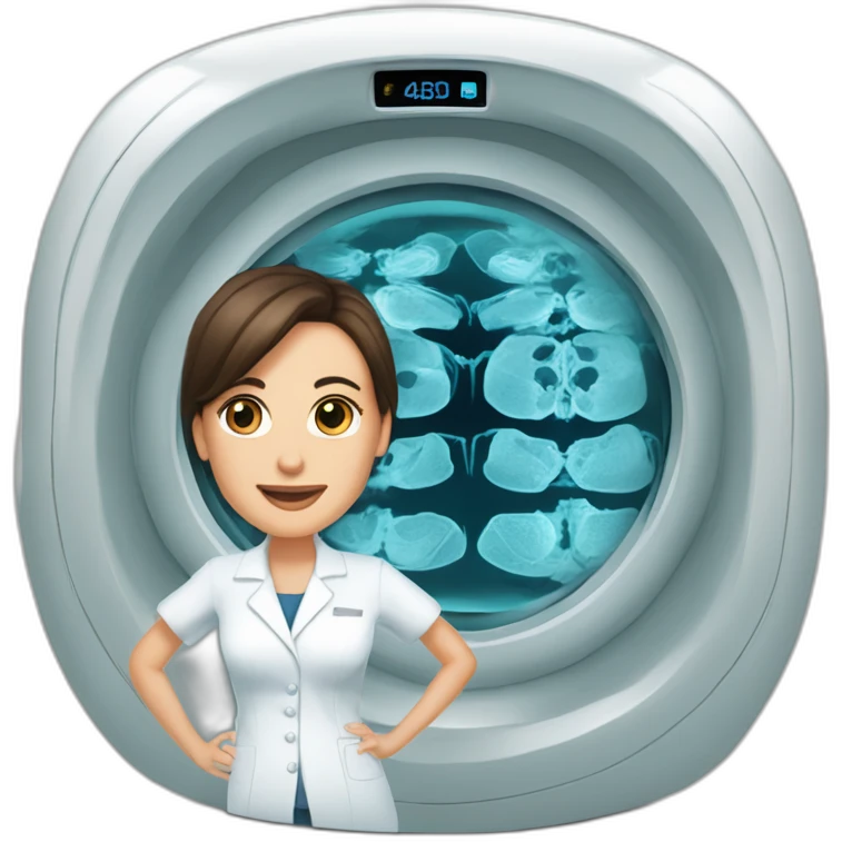 Posh-Radiologist-performing-breast-mri-to-leni-klum emoji
