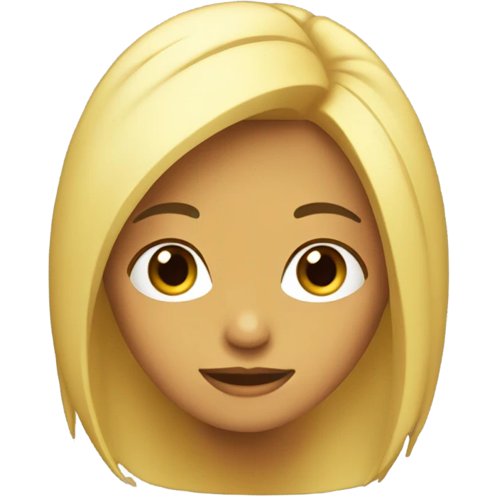 Chica pelo largo lacio emoji