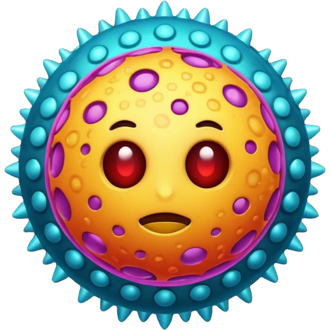  virus with many emoji