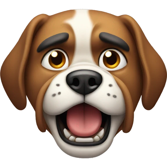 angry dog emoji