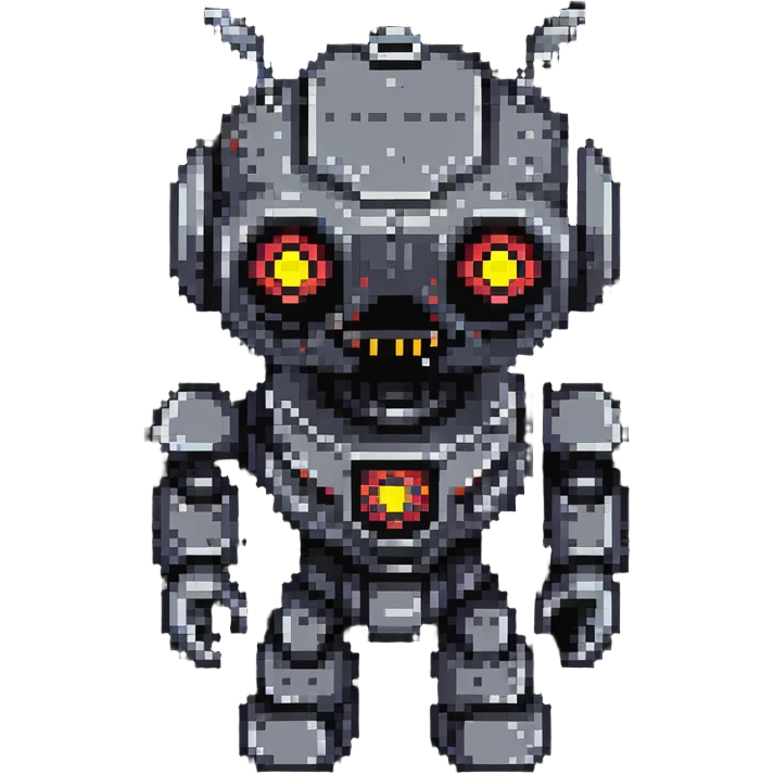 robot overlord with glowing eyes emoji