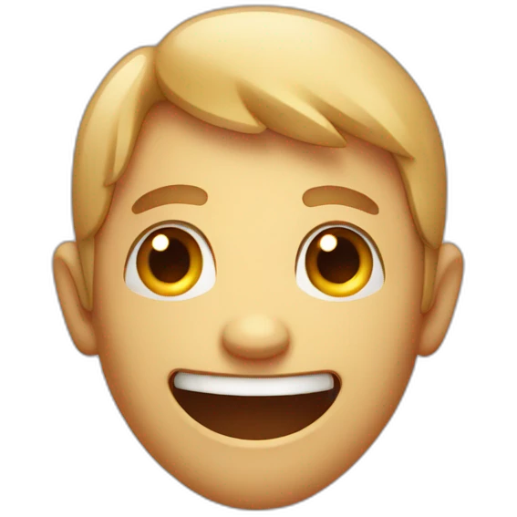 scary and gentle smiling face emoji