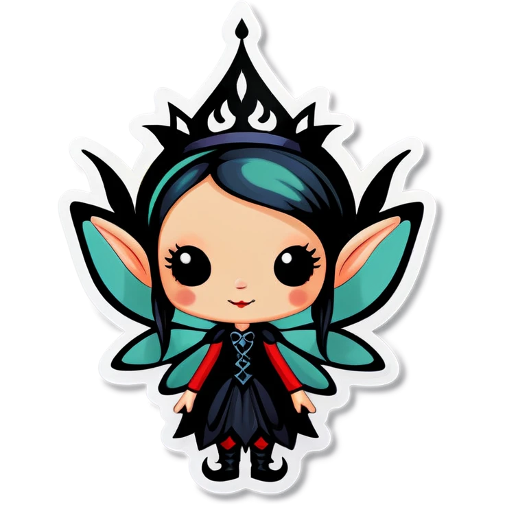 Gothic elf princess fairy emoji