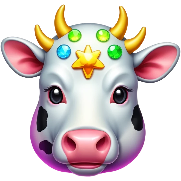 Disco cow nuclear emoji