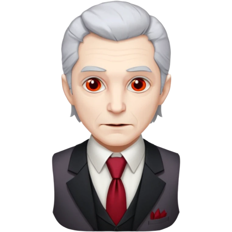  {
      "type": "human",
      "look": "old vampire lord, gray hair, formal vest, crimson tie",
      "description": "an old vampire lord with gray hair wearing a formal vest and crimson tie"
    } emoji