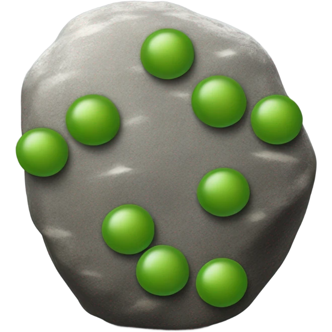 rock eating peas emoji