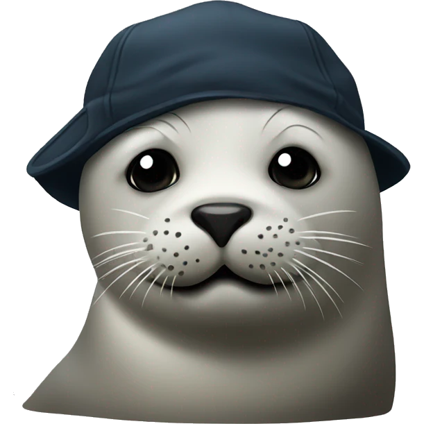Seal with cap emoji