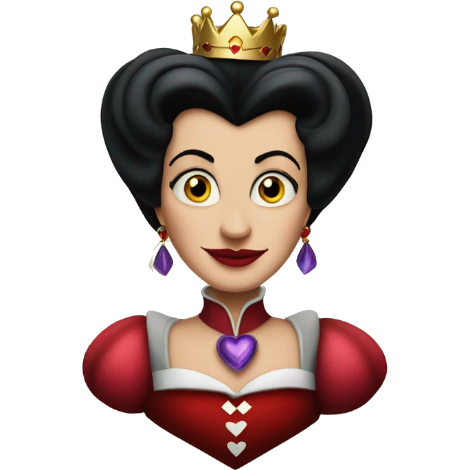 Evil Queen Of Hearts in Disney emoji