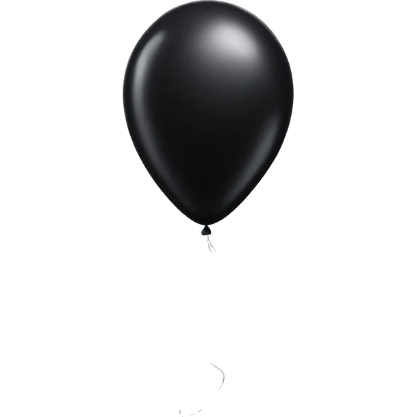Black balloon  emoji