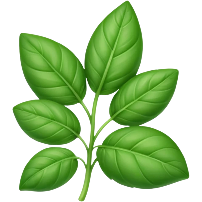one basil leaf emoji