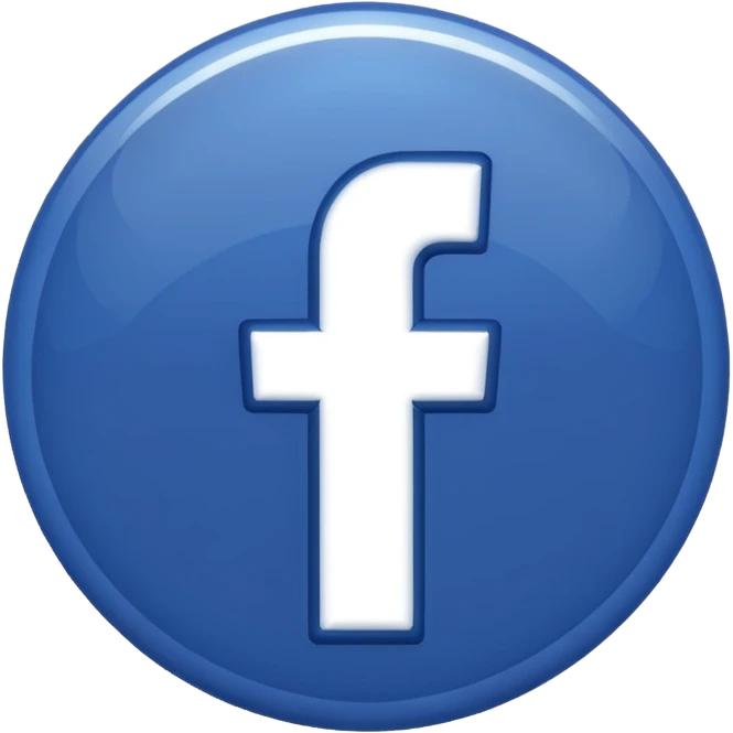 Badge bleu Facebook  emoji