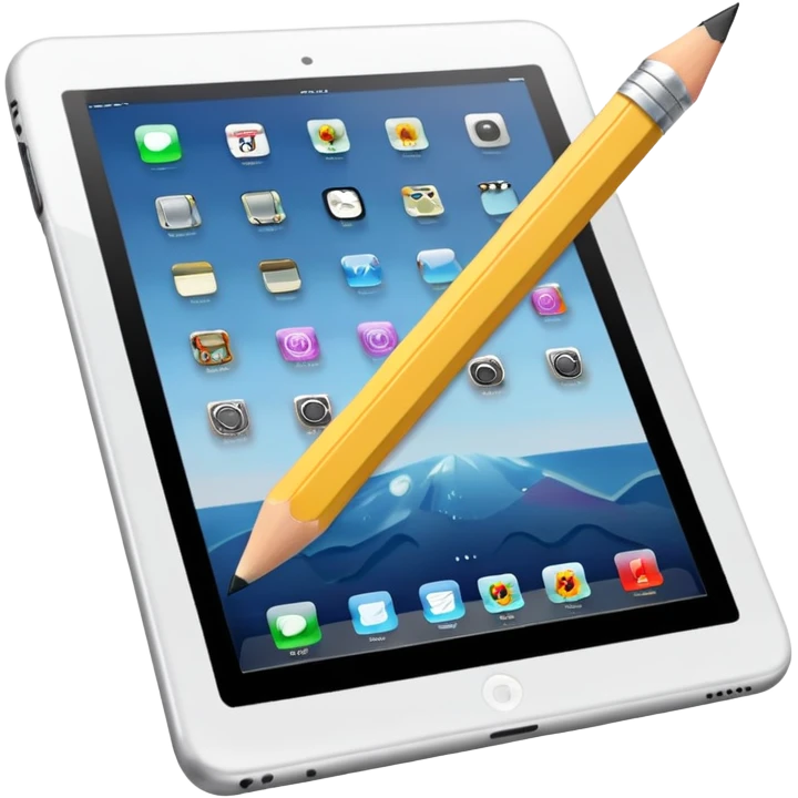 ipad and pencil emoji
