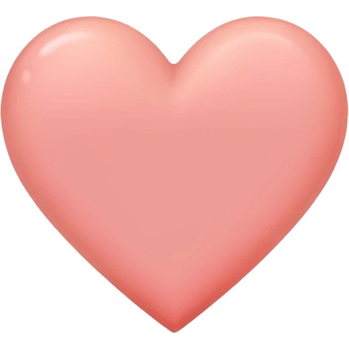 Peach heart emoji