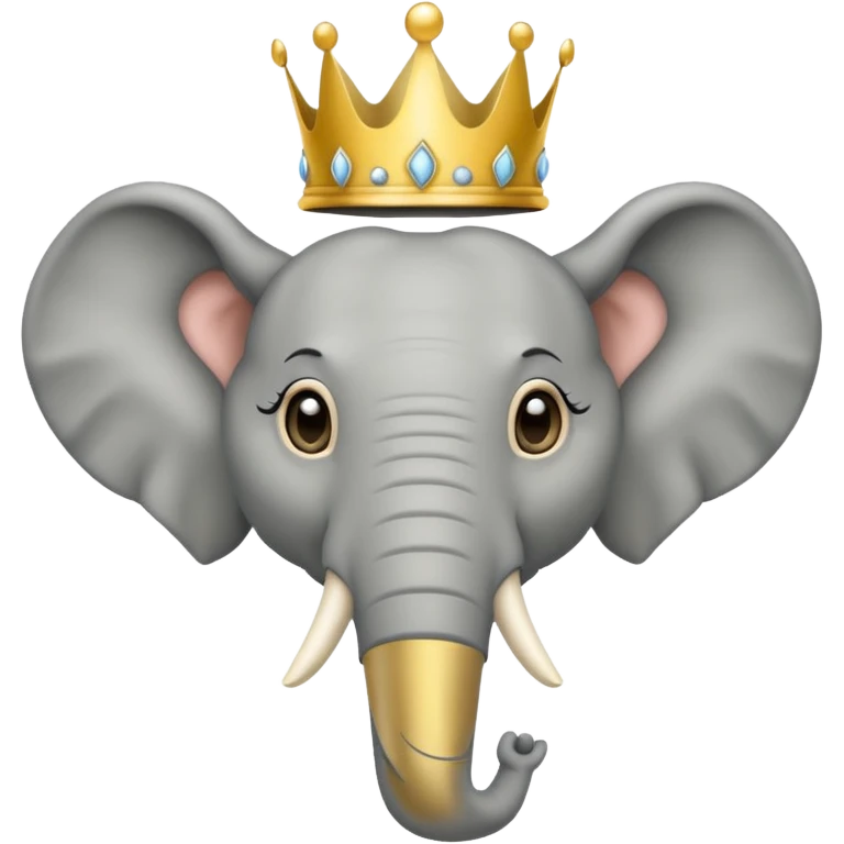 Elefante con corona  emoji