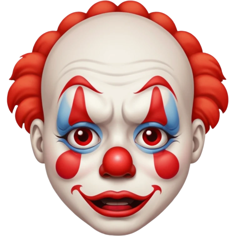Wailing clown emoji