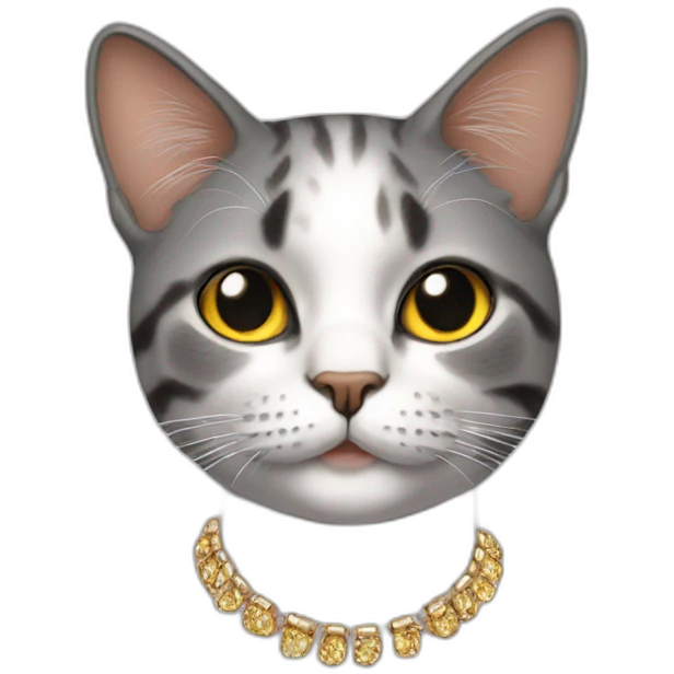 fashion cat with earrings emoji