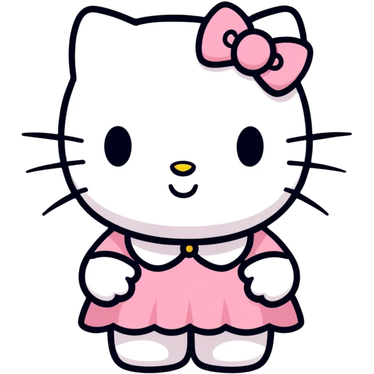 hello kitty blushing  emoji