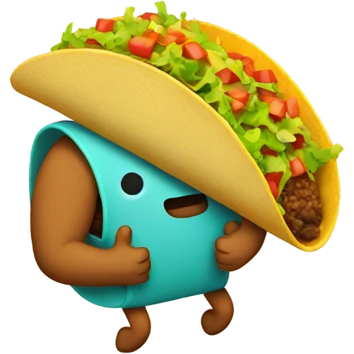 taco eating taco emoji