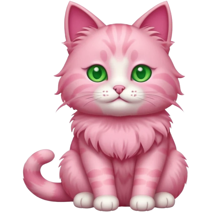 Pink cat emoji