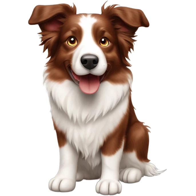 red merle border collie emoji