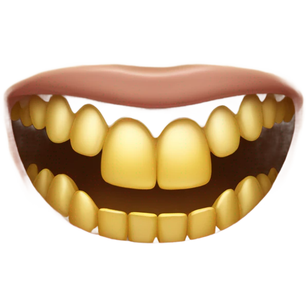 Gold Teeth smile emoji