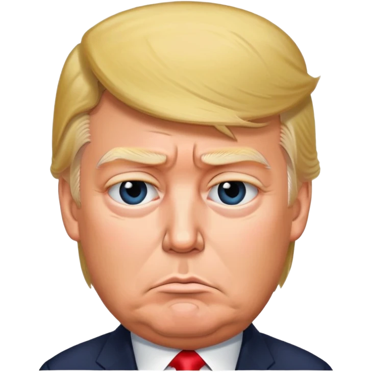 Трамп грустный  emoji