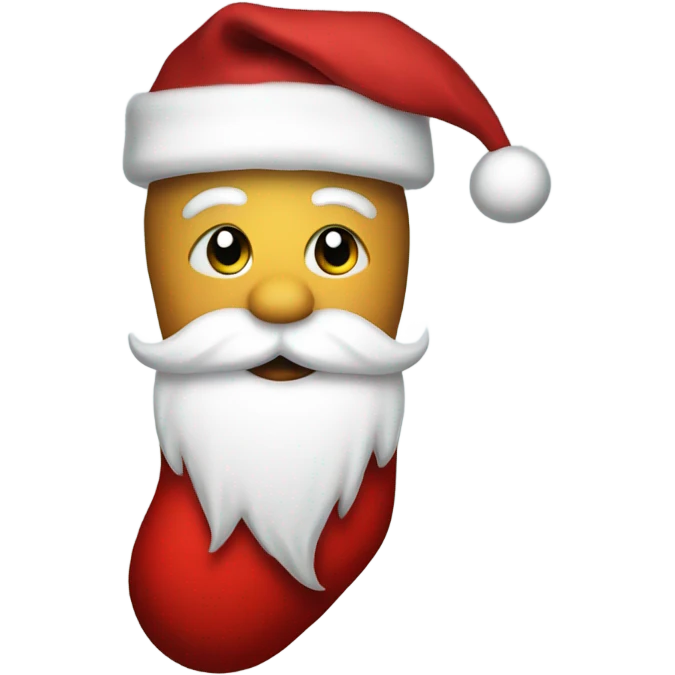 Santa sock emoji
