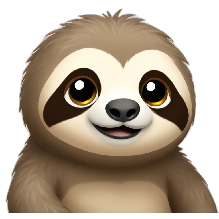 Cute little chubby Sloth emoji