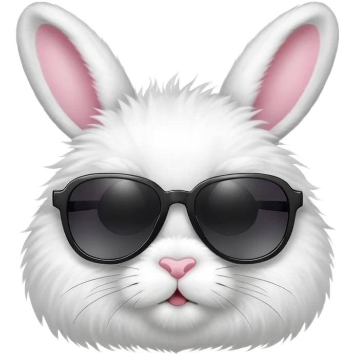 Bunny wearing sunglasses emoji