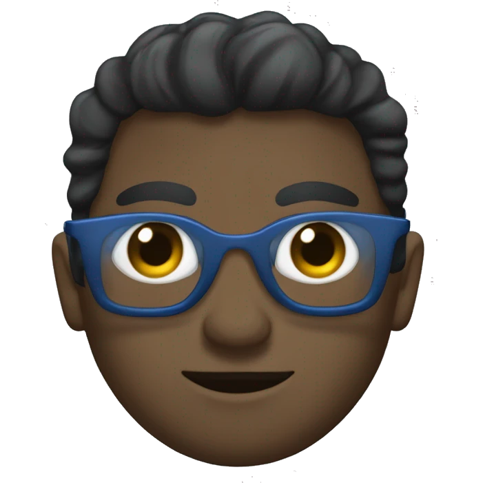 Ladron con ropa negra y una mascara azul oscuro emoji