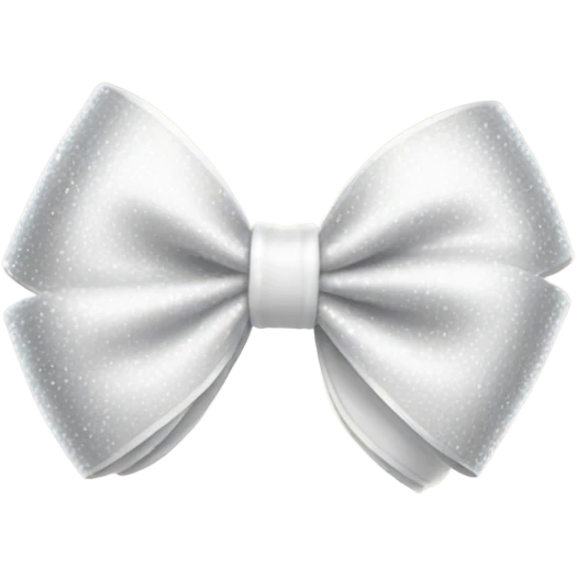 White sparkle bow emoji