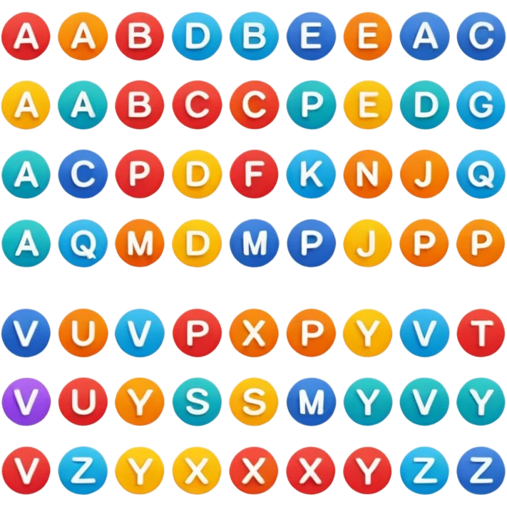 A alphabet emoji