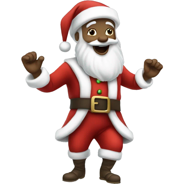 dancing-white-skin-santa emoji