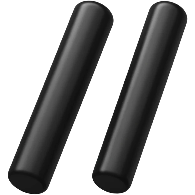 two police batons emoji