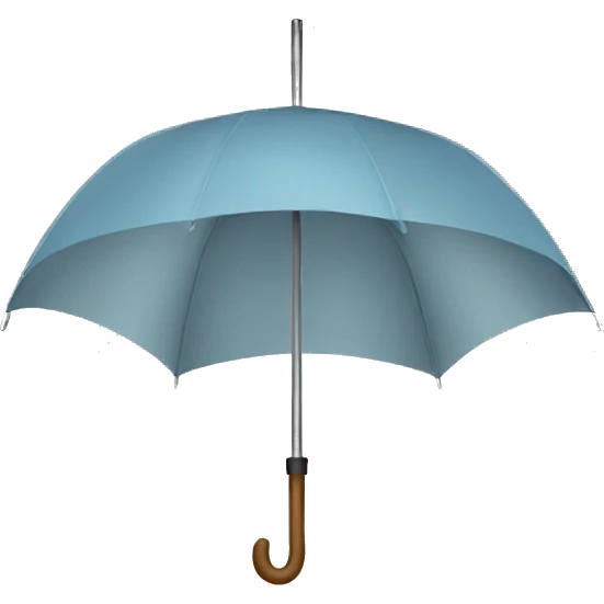 Lined umbrella emoji