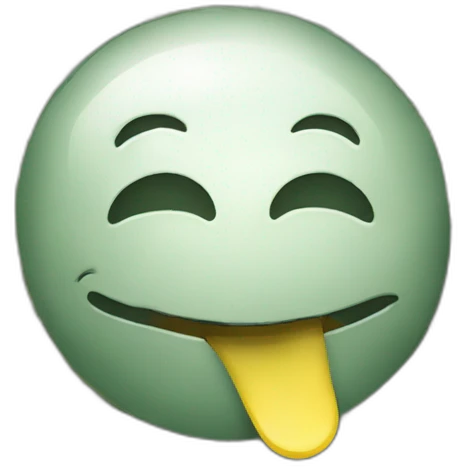 A smiley face emoji with dollar bills that the smiley face is eating sticking out of its mouth  emoji