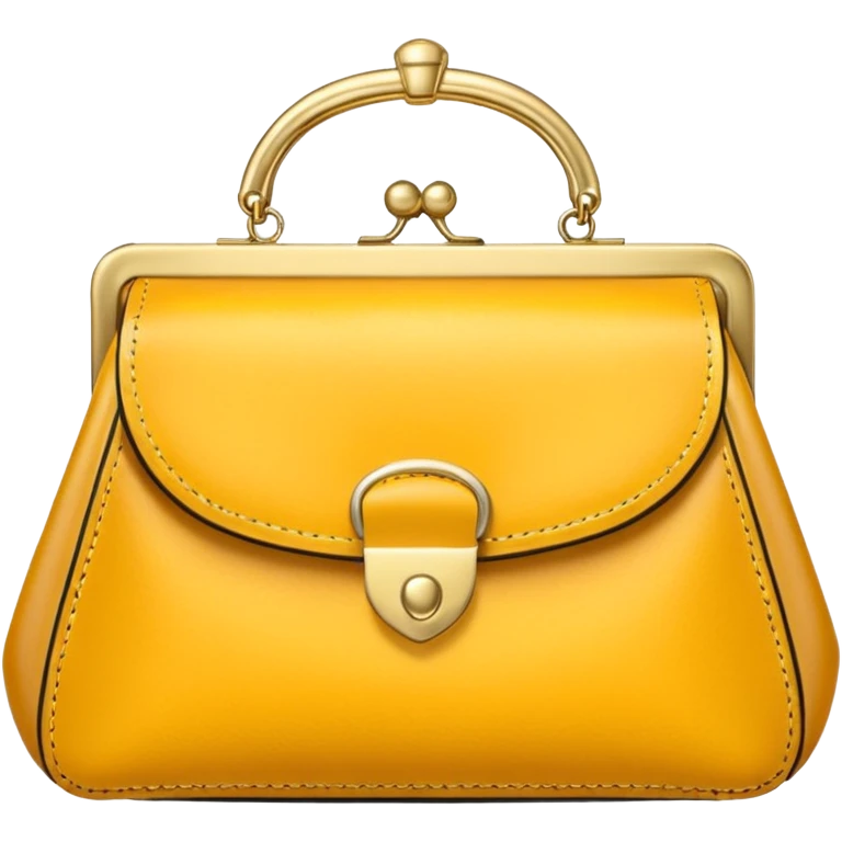 golden luxury purse emoji