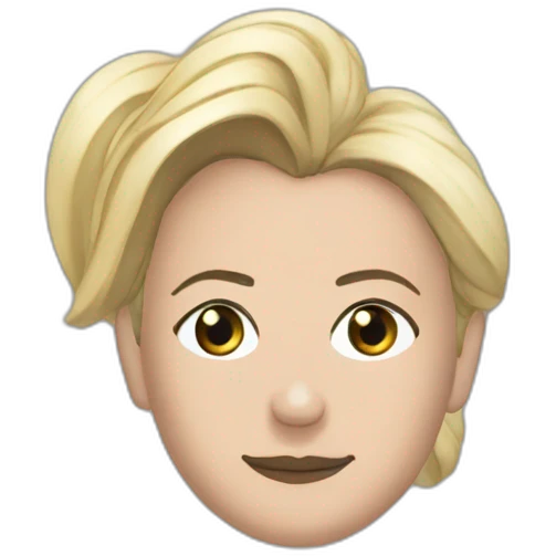 Marine le Pen avec une personne noire emoji