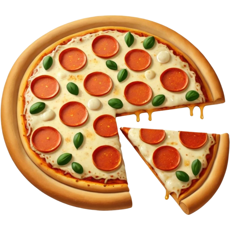 Pizza and bread with oil and vinegar  emoji